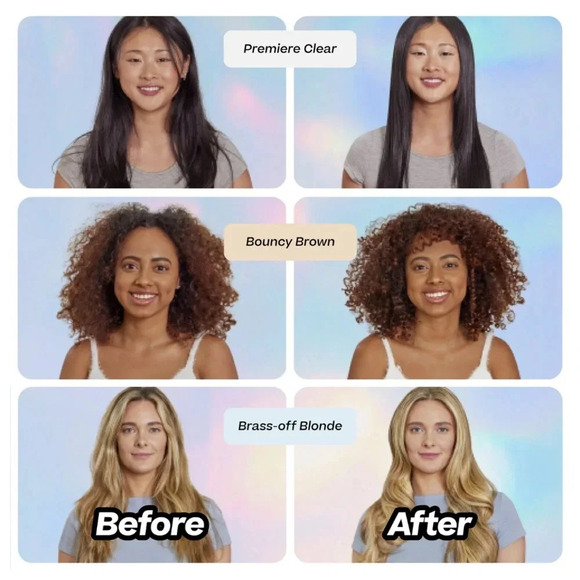 $10❤️‍🔥 ONLY 1! HALLY Fluffy G Foamy Glazy Hair Gloss BRASS-OFF BLONDE 👩🏼 NEW - Picture 5 of 9